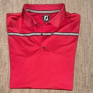 FootJoy Performance Polo Men’s L Red Shirt